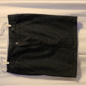 Dark denim Pencil Skirt w pockets (2x)